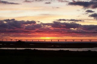 Sunset bridge
