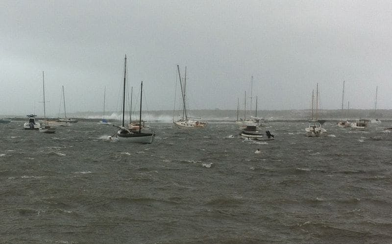 Hurricane Sandy Hits Vineyard Haven Harbor, Martha's Vineyard