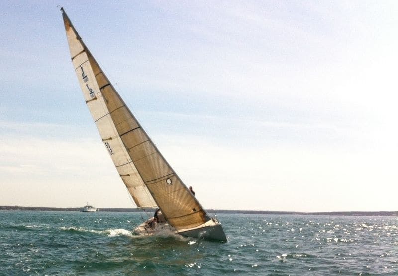 First Sail of the Year in Vineyard Sound