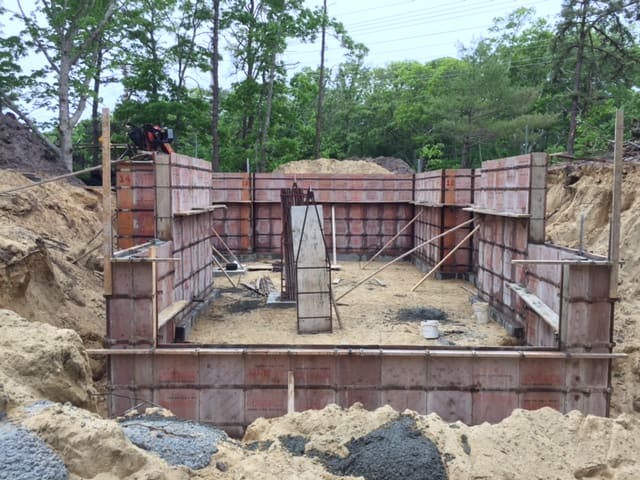 Foundation Is Poured at 171 Tashmoo Ave., Ready for Major Building to Begin
