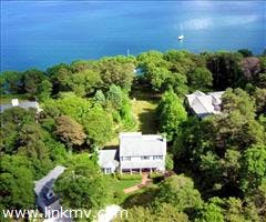 Vineyard Haven Lagoon Home with Dock, Beach & Carriage House for Sale