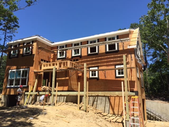 Windows Are Installed on New Home Construction at 171 Tashmoo Ave., and a Soul Starts to Emerge