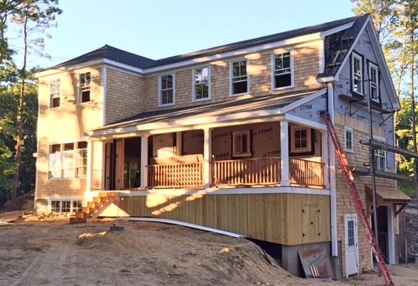 Cedar Shingles in Place, New Home in Vineyard Haven Shows Its Face to the World
